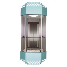 800KG square glass shaft residential glass elevators